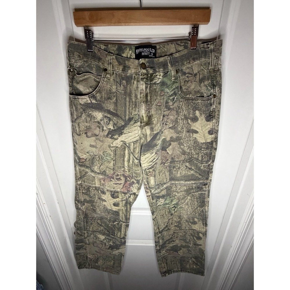 Vintage Mossy Oak Breakup Infinity Camo Cargo Hunting Pants Sz Mens 34x32
